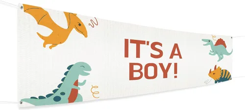 Vista 8 de Cartel de baby shower para uso en interiores y exteriores de 4 x 1 pies, pancarta grande personalizada y letreros con cuerda para colgar, telón