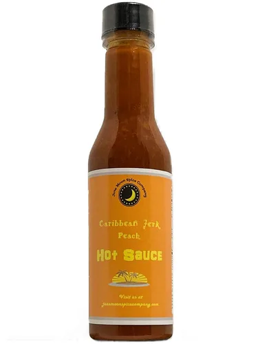 Vista 5 de Salsa picante tropical Variedad o paquete de 4 Salsa picante de piña y mango y pimiento fantasma Salsa picante habanero de arándanos Salsa