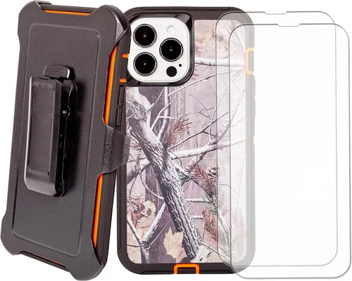 Vista 9 de Funda para iPhone 13 Mini (5.4 pulgadas) con 2 protectores de pantalla Resistente de cuerpo completo de grado militar protección contra caídas