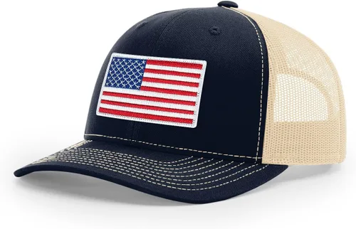 Vista 221 de Joe's USA Richardson 112 - Gorras de camionero con parche gráfico personalizado - Gorras estructuradas de cinco y seis paneles Richardson Premium