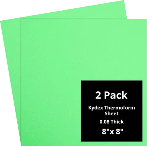 Vista 108 de Kydex Sheets - Solid Color DIY Kit for Crafting Holsters, Sheaths, and Mag Pouches - (8x8, 8x12, 12x12), Premium Thermoform Sheets - Thick, Durable