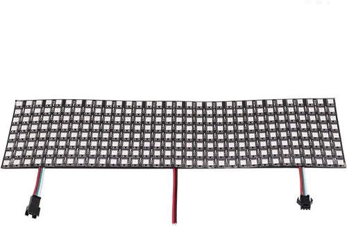 Vista 6 de WS2812B RGB LED Digital Flexible Panel de luz direccionable individualmente WS2812 8x8 Módulo Matriz Pantalla DC5V (8X8 64 Pixeles)