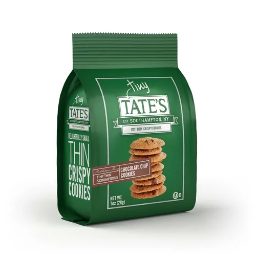 Vista 10 de Tate's Bake Shop Galletas con chispas de chocolate, 50-1 oz Tiny Tate's Cookies