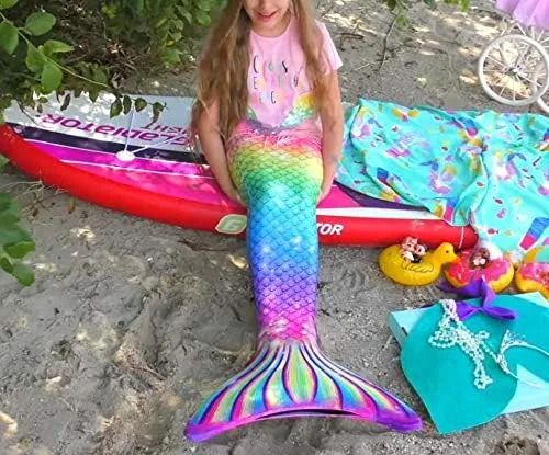 Vista 5 de Conjunto de bikini de sirena para fiesta temática de sirena