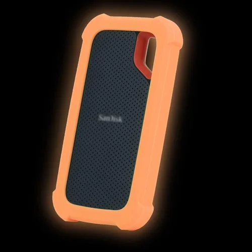 Vista 8 de LEFXMOPHY Funda de repuesto para SanDisk Extreme Portable New Generation SDSSDE61 500GB 1TB 2TB 4TB SSD externo, funda Portective Skin de silicona