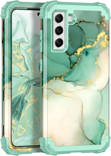 Vista 30 de Rancase Funda para Galaxy S21 FE 5G, tres capas resistentes a prueba de golpes, protección de plástico duro+funda protectora de goma de silicona