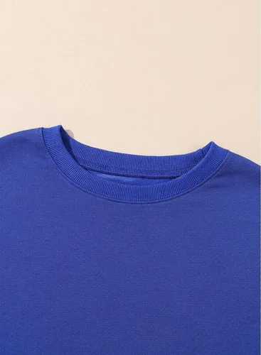 Vista 172 de SHEWIN Sudadera casual de manga larga con cuello redondo para mujer, ligera, holgada