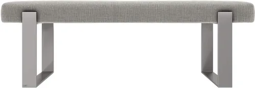 Vista 89 de VANT Banco de cama tapizado, beige Boucle, níquel cepillado Boucle Beige - Níquel cepillado