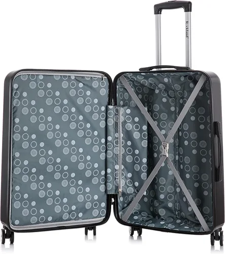 Vista 6 de Rockland Equipaje rígido Paris con ruedas giratorias, Negro -, Equipaje rígido Paris con ruedas giratorias