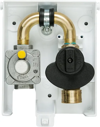 Vista 5 de Burnaby Manufacturing Ltd 2 # Enchufe de gas de PVC, gris, 2 PSI, entrada NPT de 1/2 '', salida de desconexión rápida de 3/8