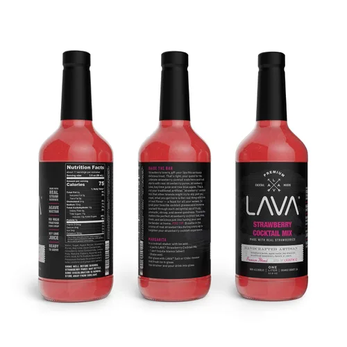 Vista 5 de LAVA LAVA Craft Cocktail Co. - Mezcla de margarita de jalapeño picante y margarita de fresa y daiquiri de fresa de LAVA Craft Cocktail Co.