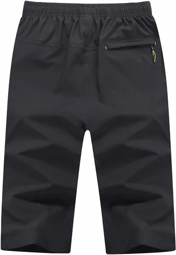 Vista 3 de MAGNIVIT Pantalones cortos de senderismo 34 para hombre por debajo de la rodilla de secado rápido para trabajo al aire libre con bolsillos