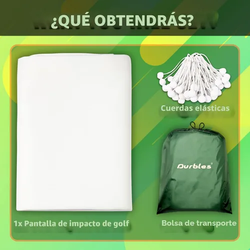 Vista 9 de Pantalla de impacto para simulador de golf, monitor de lanzamiento de proyección de triple capa premium con visuales HD, pantalla de práctica