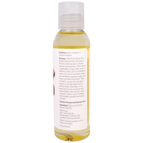 Vista 2 de NOW Foods Aceite de ricino 4 fl oz (2 unidades)