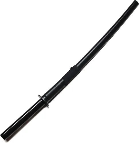 Vista 5 de E-BOGU Conjunto de equipo de entrenamiento de arte marcial con vainas de plástico y protector de mano Tsuba (negro)