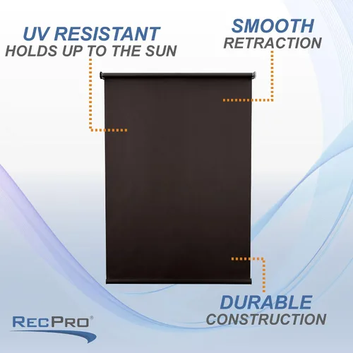 Vista 5 de Cortinas enrollables RecPro Chocolate para RV con oscurecimiento Cortinas de rodillo de elevación lenta Cubierta de ventana para persianas