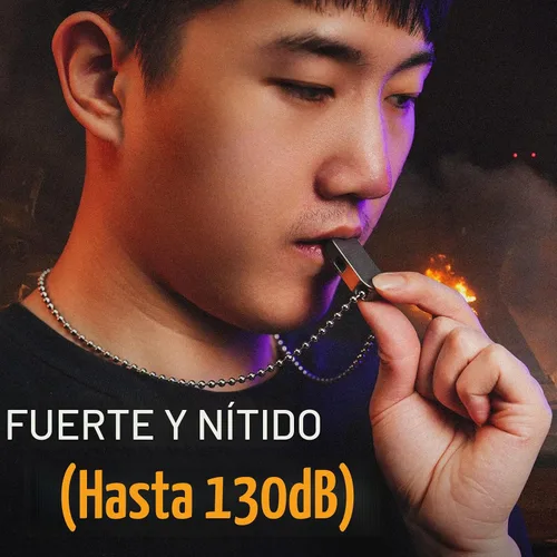 Vista 3 de KeyUnity Silbato de emergencia de titanio, núcleo sin bolas, fácil de KA25M