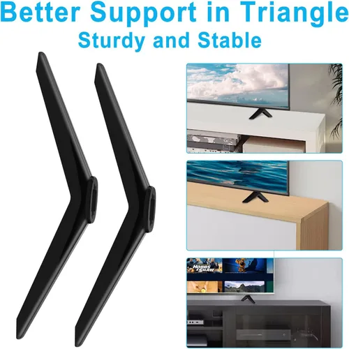 Vista 4 de Patas para TV TCL para TCL 28 32 40 43 49 50 55 65 pulgadas Roku TV patas de repuesto compatibles con 28S405 32S305 40S325 43S425 43S431 50S431