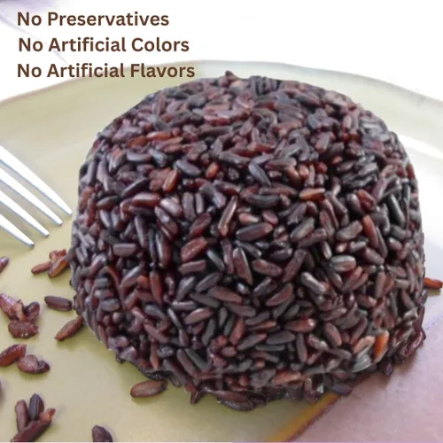 Vista 3 de Arroz orgánico de 8 libras, arroz de jazmín negro tailandés morado, certificado por USDA, frescura premium, cosecha pequeña directamente desde