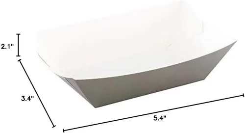 Vista 4 de Restaurantware Bio Tek - Botes de comida de 1 libra, 200 bandejas desechables de papel – Botes de comida de papel gris resistentes a la grasa