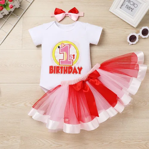 Vista 78 de ODASDO Conjunto de 3 piezas con temática de animla para bebé niña
