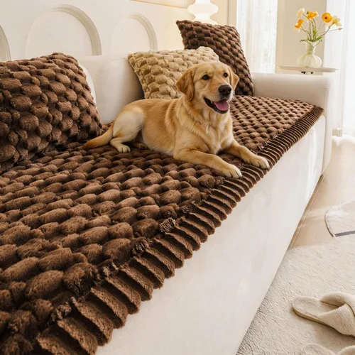Vista 10 de Funda de sofá para mascotas, lavable, apta para mascotas, protector de sofá para muebles, tapete bohemio para mascotas, para sofás y sofás