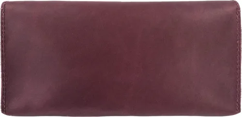 Vista 7 de Hide & Drink, Cartera grande de cuero para mujer, organizador de dinero, billetes planos, bolsa, estuche, elegante, hecho a mano, Bourbon Marrón