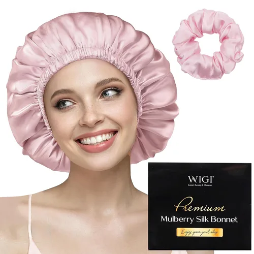 Vista 13 de WIGI Juego de 2 coleteros de seda, 100% seda de morera pura, no daña el cabello para mujeres, súper suave, elegante, apto para todo tipo de cabello