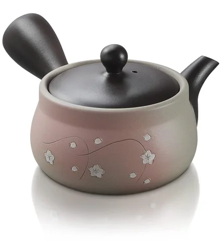 Vista 3 de Juego de té Aracha Gyokuro y Gokuzyo y tetera japonesa Tokoname Kyusu de Japanese Green Tea Co – Surtido de té verde japonés de 3 piezas de alta