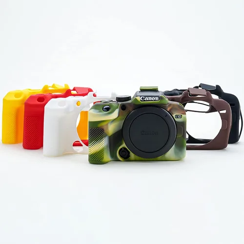 Vista 9 de Rieibi EOS R10 - Funda de silicona para cámara digital Canon eos R10 - Funda protectora de silicona para Canon R10 - Negro