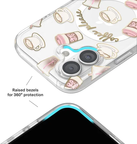 Vista 284 de VELVET CAVIAR Funda para iPhone 15, compatible con MagSafe, probada contra caídas de 10 pies, fundas protectoras de diseño, leopardo color rosa