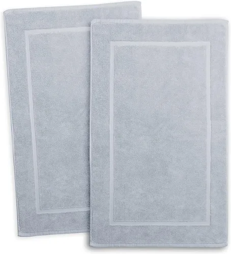Vista 3 de Hearth & Harbor Juego de 4 toallas de baño 100% algodón hilado en anillo, toallas de baño ultrasuaves y altamente absorbentes, color azul hielo