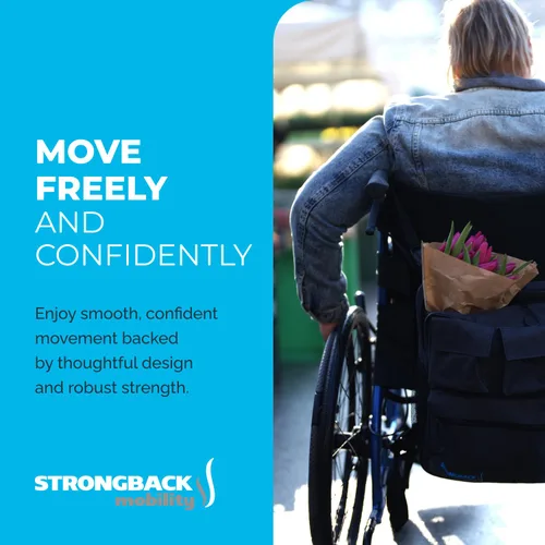 Vista 8 de Sillas de ruedas resistentes 24HD para adultos, silla de transporte plegable ligera con respaldo ergonómico, diseño portátil y marco duradero, ancho