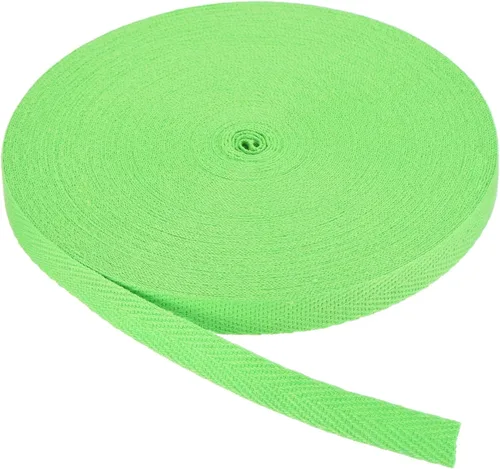 Vista 53 de PATIKIL Cinta de sarga de algodón de 1 pulgada, 50 yardas, cinta de algodón, cinta de encuadernación al bies, cinta de espiga para costura, Verde