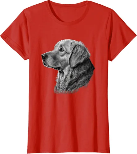 Vista 61 de Camiseta divertida Golden Retriever, Negro