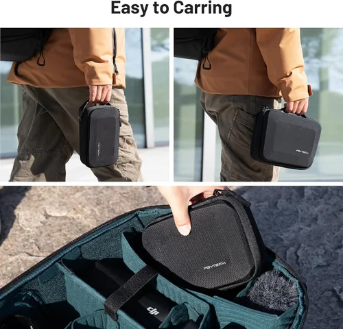 Vista 4 de PGYTECH - Estuche de transporte para cámara, bolsa de almacenamiento, carcasa rígida a prueba de salpicaduras para OSMO Action 6/5 Pro/Pocket