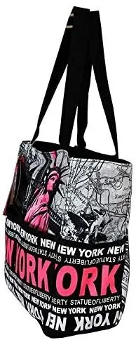 Vista 3 de Robin Ruth NY Estatua de la Libertad Skyline Bolso de hombro de lona