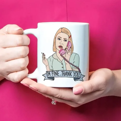 Vista 4 de Fonhark - Taza Margot Tenenbaum (The Royal Tebenbaums, Bill Murray, Rushmore, The Darjeeling Limited, The Life Aquatic with Steve Zissou), taza