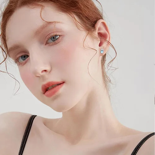 Vista 6 de Aretes de plata de ley 925 con diseño de gato, bonitos aretes de gato con diseño de gatito, joyería de regalo para mujeres y niñas, aretes