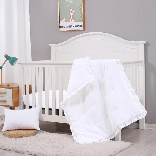 Vista 13 de JISEN Juego de cama de cuna de 3 piezas para bebés, niños y niñas, color Oso