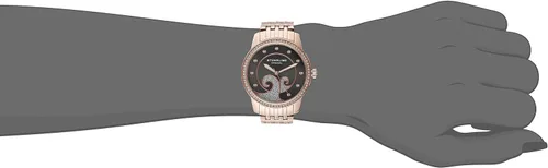 Vista 2 de Stuhrling Original 56905 Coronet Reloj de pulsera de cuarzo con cristales de Swarovski en tono rosa con varias filas