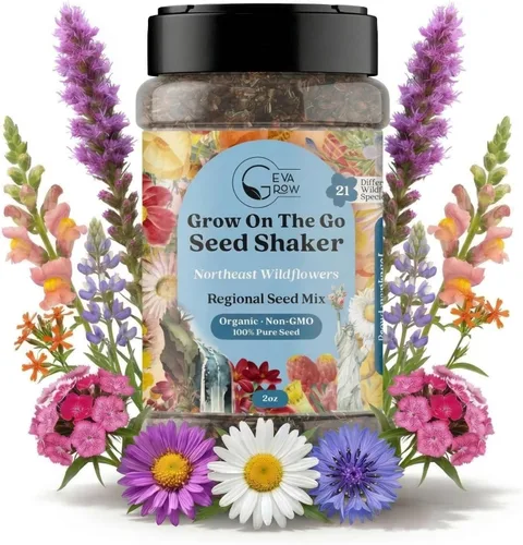 Vista 20 de Mezcla regional de semillas de flores silvestres de GevaGrow (Midwest Wildflowers Mini Shaker)