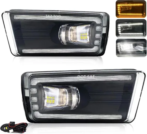 Vista 23 de Fog Lights Compatible With 2013 2014 2015 Ford Explorer Front Bumper Driving Lamp Assembly Clear Lens