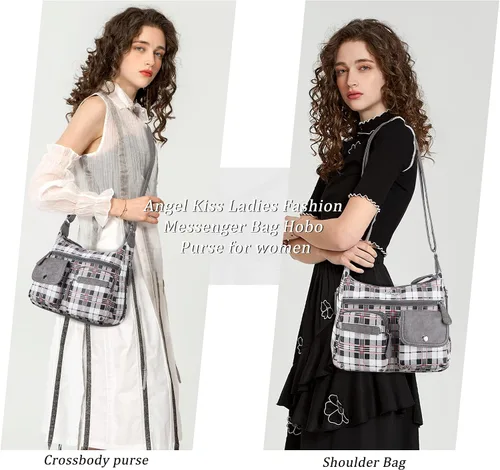 Vista 2 de Angelkiss - Bolsos cruzados para mujer, bolsos de hombro para mujer, bolsos y monederos medianos de piel sintética