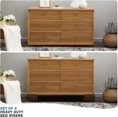 Vista 21 de ANNKUT Elevadores de cama de 2 pulgadas, resistentes, elevadores de sofá de gran tamaño, elevadores de muebles extra anchos para sofá, mesa