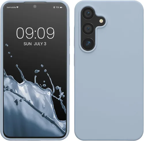 Vista 211 de kwmobile Funda compatible con Samsung Galaxy S9 - Funda de silicona TPU con acabado suave - Blue Reef