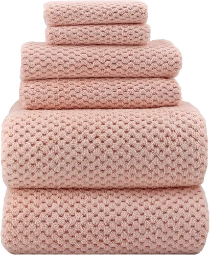 Vista 40 de YTYC Toallas, 39x78 pulgadas Sábanas de baño extragrandes para adultos Juegos de toallas de baño extra grandes de lujo de 6 Toallas de ducha súper