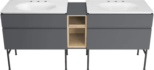 Vista 12 de American Standard 8722000.243 Studio S - Juego de patas para tocador, color negro mate