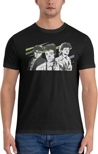 Vista 3 de Soda Music and Stereo - Camiseta de manga corta para hombre, diseño casual, cuello redondo, unisex, color negro