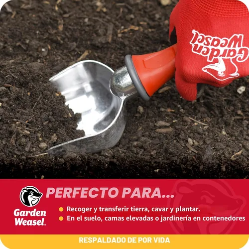 Vista 2 de Garden Weasel Pala para Macetas - Tamaño Grande Cavar y Transportar Herramientas de Excavación Manual para Plantar y Jardinería, Pala de Tierra